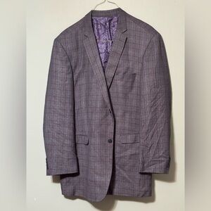 Stacy Adams Lavender Checkered Blazer